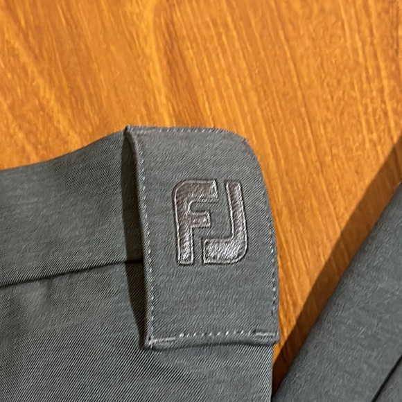 FootJoy Men‘s Golf Pants, Heather Charcoal W36/L30, Four-Way Stretch Flat Front - Picture 2 of 10